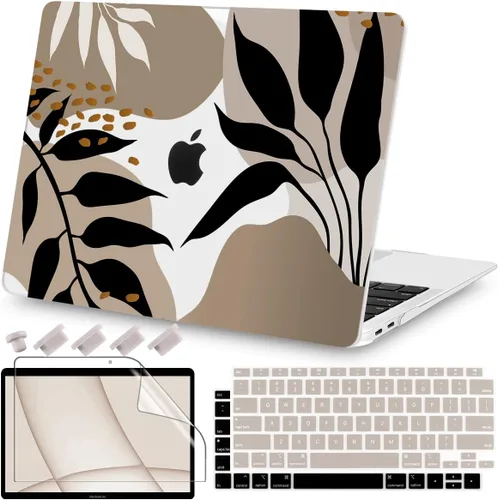 Vista 27 de Teryeefi Compatible con MacBook Air de 13 pulgadas A2337 M1 Chip A2179 A1932 (versión 2018-2020), funda protectora delgada + cubierta de teclado