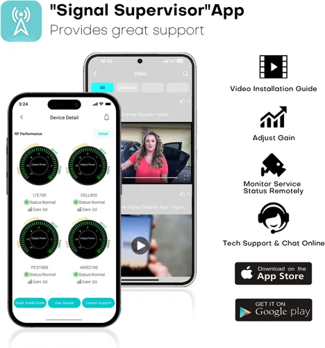 Vista 4 de HiBoost Amplificador de señal de teléfono celular para vehículos 5G 4G LTE Potenciadores para todos los operadores estadounidenses Verizon AT&T