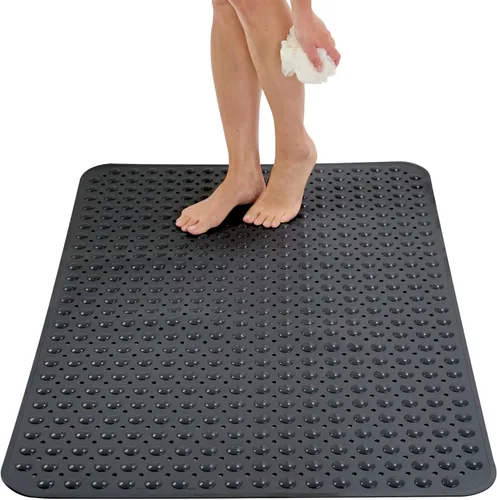 Vista 29 de ENKOSI Tapete de ducha extra grande antideslizante – 47 x 32 pulgadas – Tapete de ducha de baño XL – Tapetes de ducha grandes para suelos de ducha