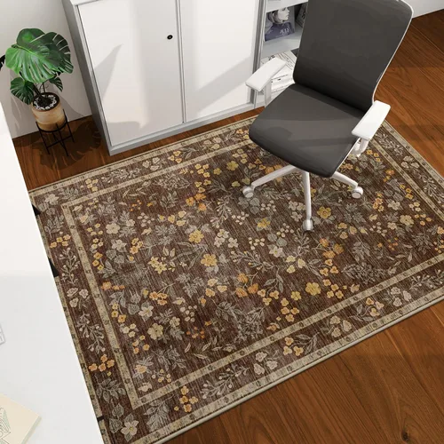 Vista 60 de Tapete para silla de oficina para suelo de madera dura, 48"x36" tapete protector de escritorio de computadora de fácil deslizamiento para silla Hoja