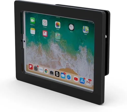 Vista 15 de Carcasa VESA acrílica antirrobo para Apple iPad mini 1/2/3 con kit de montaje en pared y cable de carga en ángulo de 90 grados