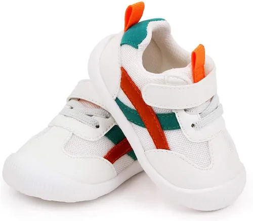 Vista 8 de Zapatos de bebé para niños y niñas, primeros caminantes, animales lindos, tenis para niños pequeños, suela de goma
