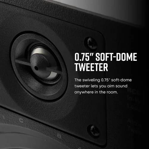 Vista 7 de Polk Audio RC65i 2-Way Premium in-Wall 6.5 Speakers, Rectangular Indoor Speakers, Set of 2 Perfect for Damp and Humid Indoor Placement - Bath