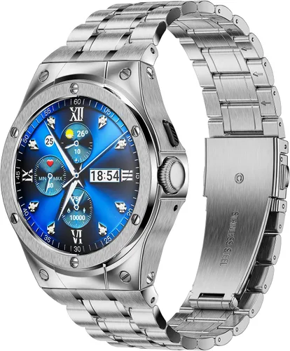Vista 16 de SUPLINK Stainless Steel Case and Bands Compatible with Google Pixel Watch 1/2/ 3 Band 41mm Men, Metal Strap Protective Bumper for Pixel Watch 3 45mm