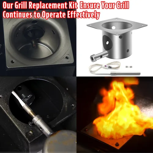 Vista 5 de Kit de ventilador de inducción para Pit Boss Traeger, kit de ventilador de inducción para Pit Boss Traeger, piezas de parrilla de pellets de madera