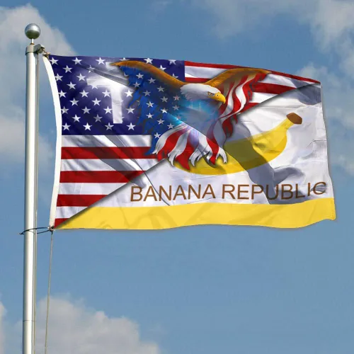 Vista 2 de Bandera de plátano, bandera de águila cristiana, bandera americana, bandera para decoración de interiores y exteriores, bandera de 3 x 5 pies