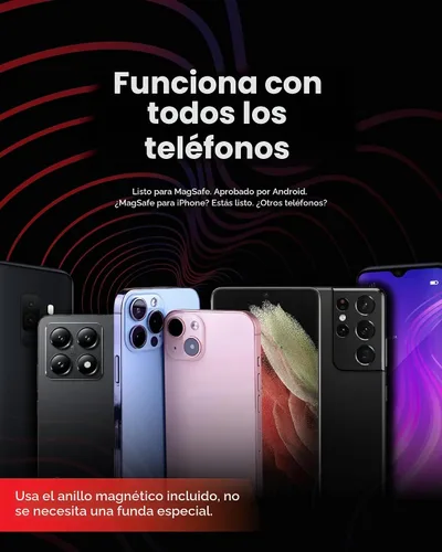 Vista 6 de Soporte magnético de teléfono para bicicleta MagSafe, soporte