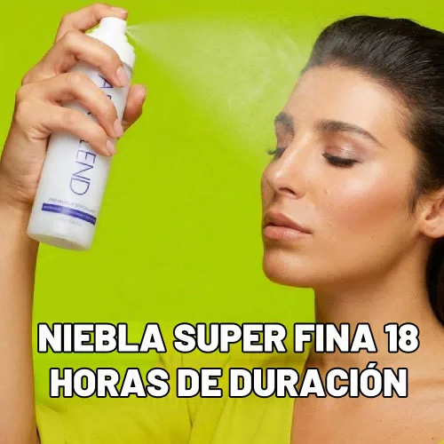 Vista 3 de AEROBLEND Pro Makeup Setting Mist - Espray fijador mate grande de 3.4 fl oz (3.38 fl oz), impermeable, a prueba de manchas, de larga duración