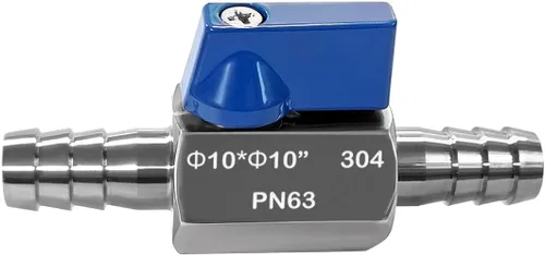Vista 17 de Beduan Válvula de bola de manguera de 1/2" con rosca interior 304 de acero inoxidable Mini válvula de cierre para agua, gas, combustible, riego por