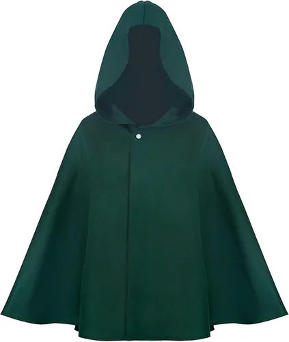 Vista 2 de ManTong 3Pcs Anime Cloak Halloween Cosplay Costume Cape with Necklace and Key Chain