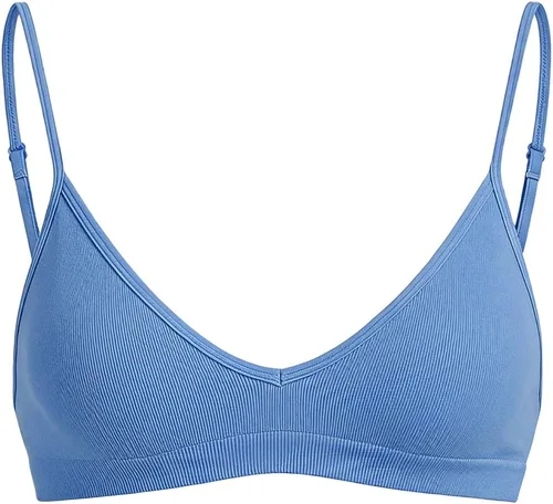 Vista 15 de SweatyRocks Bralette Triangular para Mujer con Escote Pronunciado Sujetador con Cuello en V Sin Cables Sin Relleno Suave Cómodo para Uso Diario