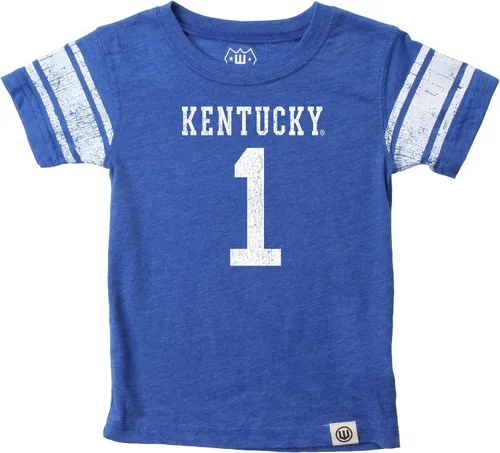 Vista 21 de Wes and Willy Camiseta de Manga Corta con Estampado de Jersey para Niños y Jóvenes Fanáticos del Deporte Universitario, Tallas 8-20 Vintage