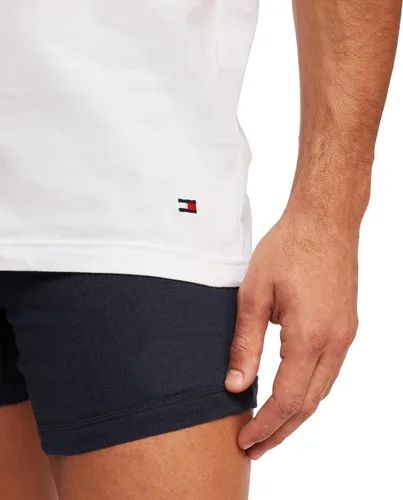 Vista 3 de Tommy Hilfiger Paquete de 3 camisetas de algodón clásicas con cuello redondo para hombre