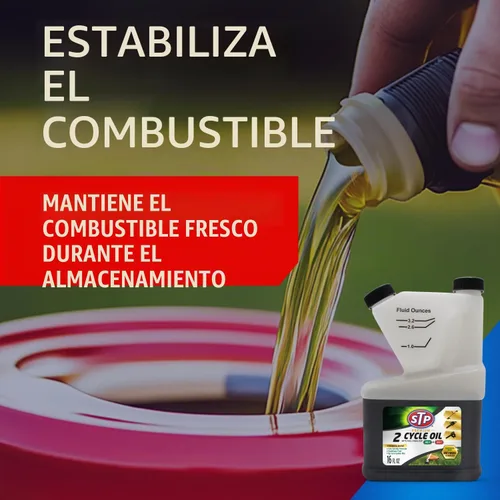 Vista 4 de Aceite STP Premium para 2 tiempos con estabilizador de combustible, 16 onzas líquidas