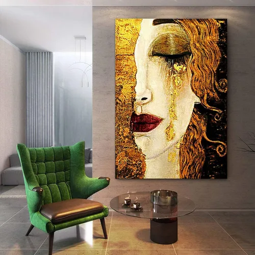 Vista 14 de Gustav Klimt - Pintura por números para adultos, pintura digital por números, kit de pintura digital por números en lienzo