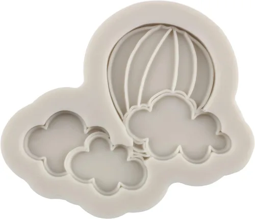 Vista 4 de Sijiangmold Moldes de silicona para globos de aire caliente para decoración de pasteles, decoración de cupcakes, caramelo y chocolate, polimero