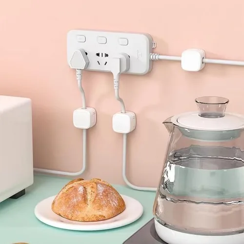Vista 4 de Paquete de 12 clips magnéticos para cables, gestión de cables debajo del escritorio, organizador de alambre adhesivo para el hogar, oficina, Blanco