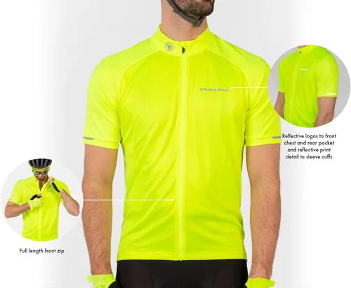 Vista 3 de Endura Men's Xtract Road Cycling Short Sleeve Jersey