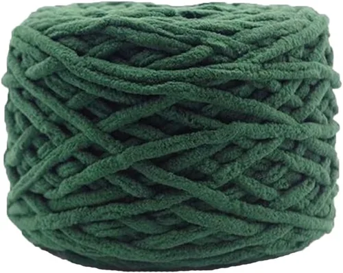 Vista 14 de Hilo de felpilla grueso y esponjoso, color negro, grueso, lavable, suave y cálido, hilo de punto a mano, hilo accesorio, 5.64 oz
