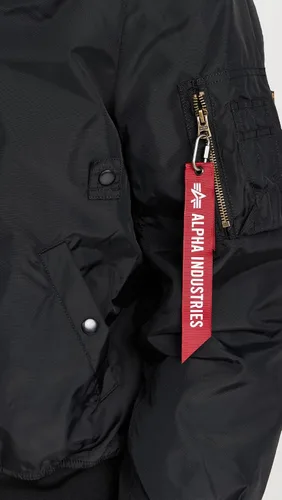 Vista 6 de Alpha Industries MA-1 Skymaster Chamarra de aviador impermeable para hombre.