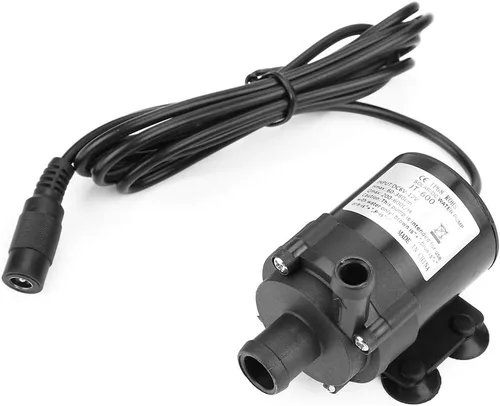 Vista 5 de Yctze Mini DC sin escobillas de 12 V para acuarios, fuentes y pequeños estanques de peces, 580 lh, bajo ruido, diseño compacto