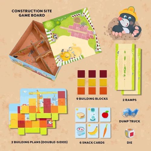 Vista 6 de HABA My Very First Games - Juego de construcción de construcción para niños de 2 años en adelante
