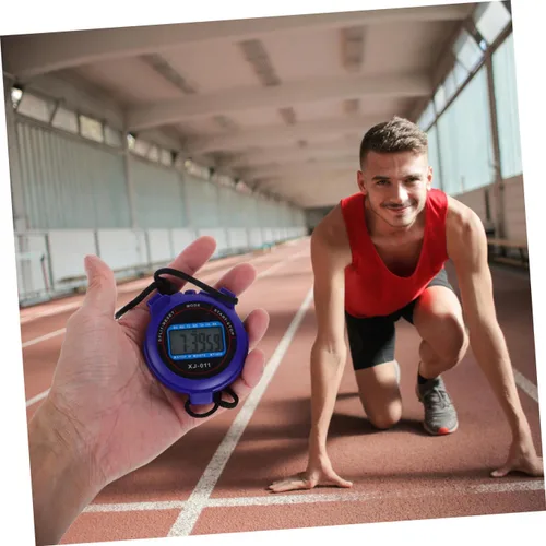 Vista 7 de Cronómetro deportivo digital con pantalla grande, funcionamiento silencioso para natación, correr, fitness, fácil de usar para entrenadores