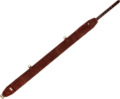 Vista 3 de TOURBON - Cinturón ajustable para munición con 2 bolsas 25 Individual Leather Cartridge Loops, 2.95" Wide Bandolier, Fit 38–46" Waist, 3 Metal