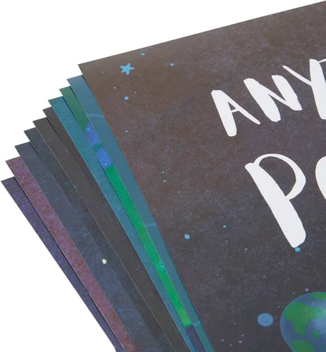 Vista 6 de Bright Creations Paquete de 12 carteles espaciales para el aula, impresiones motivacionales y carteles educativos con temática espacial, decoración