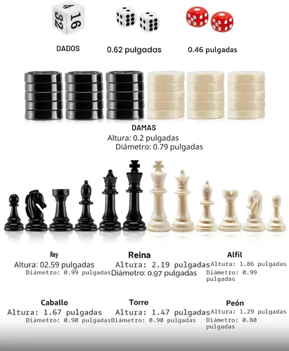 Vista 6 de KAILE Juego de ajedrez magnético de 10" - Juego de viaje 3 en 1 de ajedrez, damas y backgammon con estuche plegable - Bolsa elástica portátil