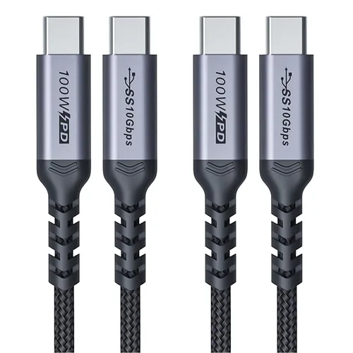Vista 17 de Paquete de 2 cables USB 4 de 1 pie, cable USB C a USB C de 240 W, transferencia de datos de alta velocidad de 40 Gbps y salida de video de pantalla