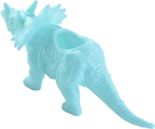 Vista 14 de Aislor Maceta suculenta con forma de dinosaurio con bandeja de drenaje, florero multiusos para bonsái, maceta creativa de cactus con orificio