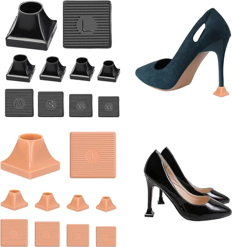 Vista 7 de Heel Protectors Heel Caps for High Heels Boot Heel Replacement for Women Walking on Grass Non-Slip Heel Covers