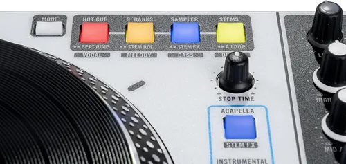 Vista 15 de Rane ONE MKII - Controlador motorizado Serato DJ Pro con 2 cubiertas, FX interno, control de Deep Stems para DJs de Scratch, clubes y eventos