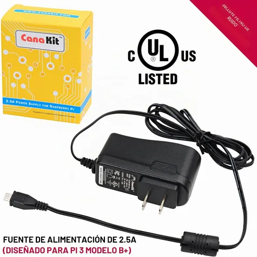 Vista 3 de CanaKit Raspberry Pi 3 B+ (B Plus) Kit de arranque (32 GB EVO+ Edition, Premium Black Case)
