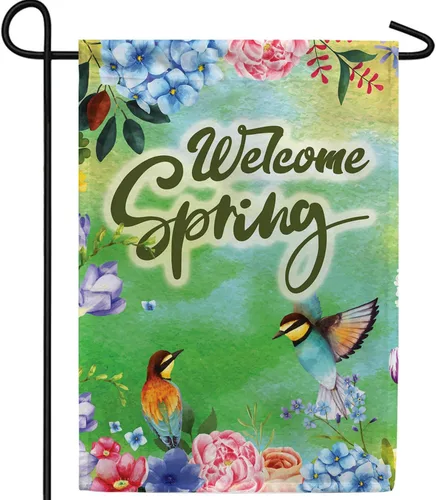 Vista 33 de A Little Rain Gnome Umbrella Garden Flag 12.5" x 18" Double Sided