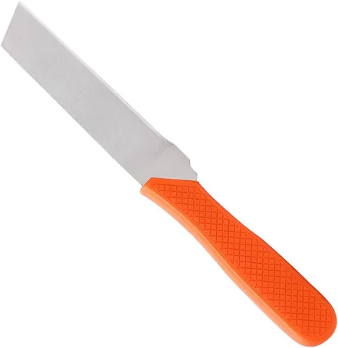 Vista 5 de Zenport Cuchillo de procesamiento de alimentos K123, patata de semilla, hoja de acero inoxidable de 3.75 pulgadas, naranja