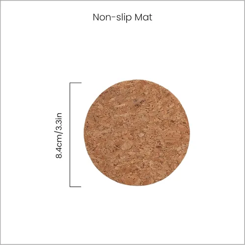 Vista 2 de BOOWAN NICOLE Molde de silicona para tarro de vela clásico, molde de cemento para vasos de vela con tapa para bricolaje (A0183)