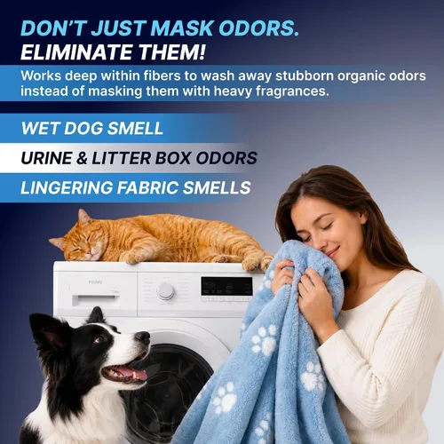 Vista 5 de Detergente para ropa para mascotas Pro removedor de olores enzimáticos