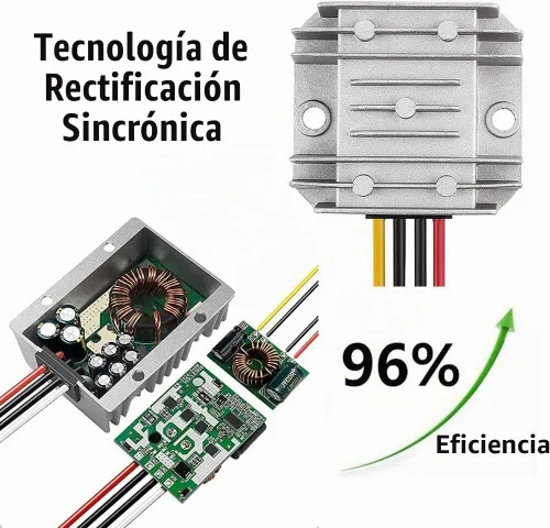 Vista 2 de Regulador de Voltaje Reductor DC 8V ~ 40V a 12V 3A 36W Convertidor - DC 36V 24V 18V a 12V Convertidor Regulador Reductor Elevador Módulo