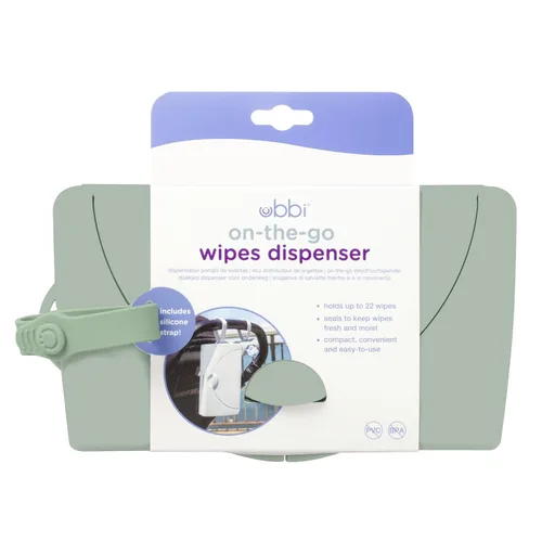 Vista 10 de Ubbi Dispensador de toallitas para bebés, salvia Verde salvia