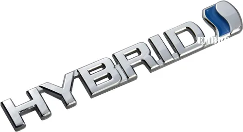 Vista 7 de EmbRoom Emblema híbrido para guardabarros, calcomanía 3D de metal, reemplazo universal para auto (cromo azul) (negro)