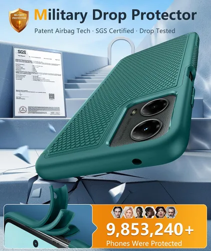 Vista 1140 de FNTCASE Funda para iPhone 17 Pro: Fundas delgadas translúcidas de color azul claro compatibles con MagSafe, protección completa de la cámara