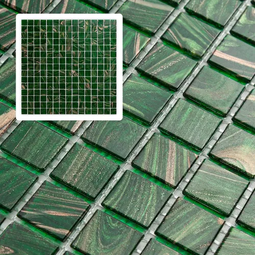 Vista 8 de 10 azulejos de mosaico cuadrado de mármol para baños y paredes exteriores, piscinas, etc.