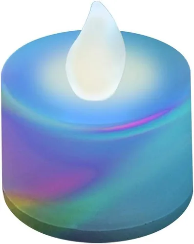 Vista 14 de LumaBase Velas de té a pilas, color morado, juego de 12 Púrpura