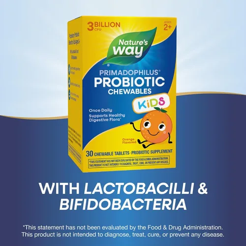 Vista 5 de Nature's Way Primadophilus Kids 3 mil millones, 30 masticables