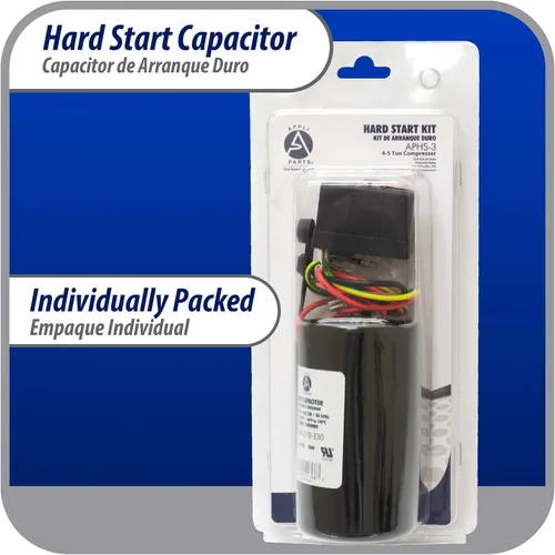 Vista 8 de Appli Parts APHS-3 Kit de arranque duro de 4 a 5 toneladas 208-265 V, 1 Ph para aire acondicionado incluye condensador 270-324mfd 330V y potencial