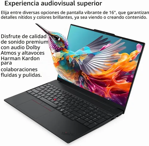 Vista 6 de Lenovo ThinkPad E16 Gen 3 Laptop, Intel Ultra 5 225H, 24GB DDR5 1TB SSD