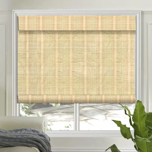 Vista 12 de LETAU - Cortinas de madera para ventanas con cenefa, filtran la luz