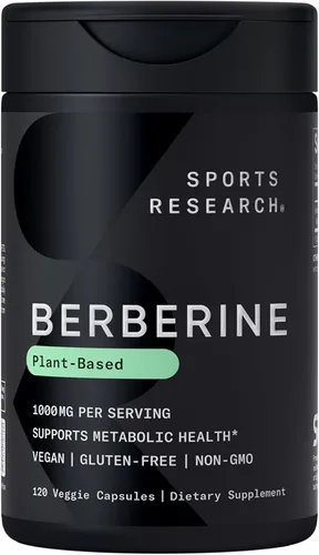Vista 9 de Sports Research Berberina - Apoyo metabólico ayurvédico a base de hierbas para la salud, 500 mg, 60 cápsulas, certificado vegano, sin gluten, sin OMG